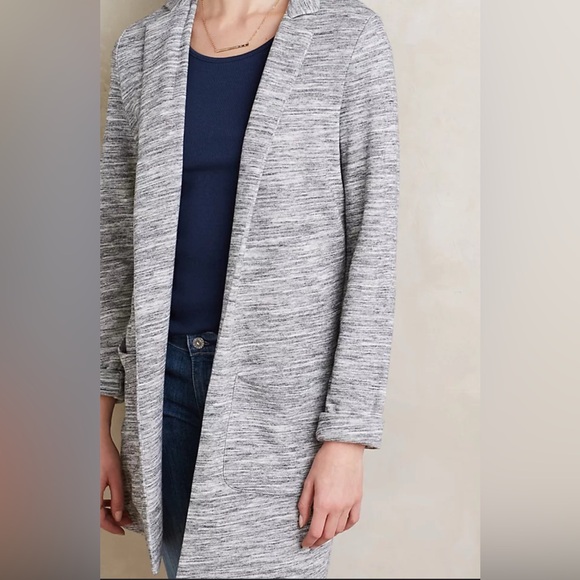 Anthropologie Jackets & Blazers - Anthropologie Saturday Sunday Gray Knit Open
Blazer Jacket